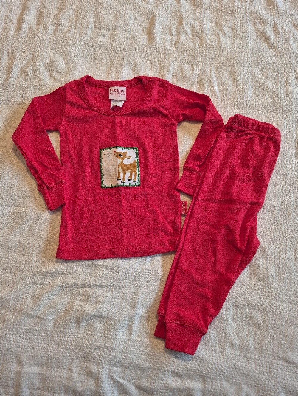 Rudolph the Red Nosed Reindeer boys or girls 18 month 2 piece red pajama set